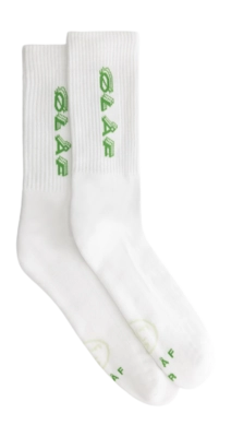 Socks Olaf Hussein Men Triple Italic Socks Optical White