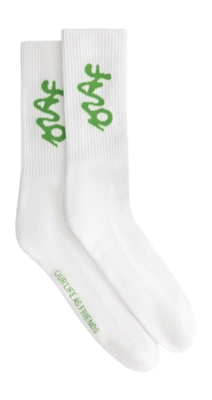Socks Olaf Hussein Men Signature Logo Socks Optical White