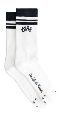Socks Olaf Hussein Men Varsity Socks Optical White