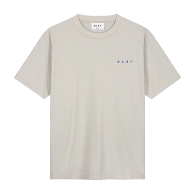 T-Shirt Olaf Hussein Men Spiral Face Tee Cement
