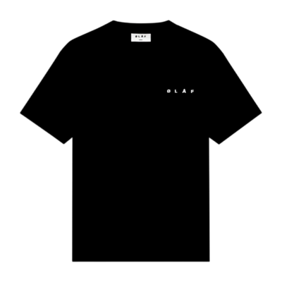 T-Shirt Olaf Hussein Men Ink Logo Tee Black