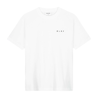 T-Shirt Olaf Hussein Men Marbles Tee Optical White
