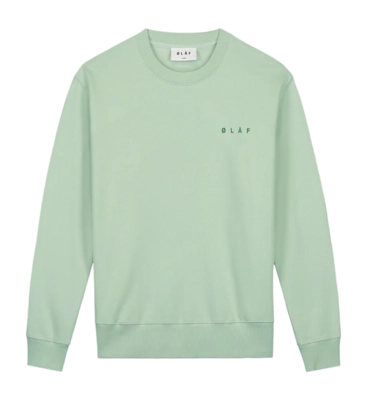 Pull Olaf Hussein Homme Spiral Face Pale Green