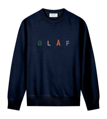 Pull Olaf Hussein Homme Sans Embro Navy