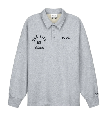 Polo Olaf Hussein Homme Varsity Sweat Heather Grey