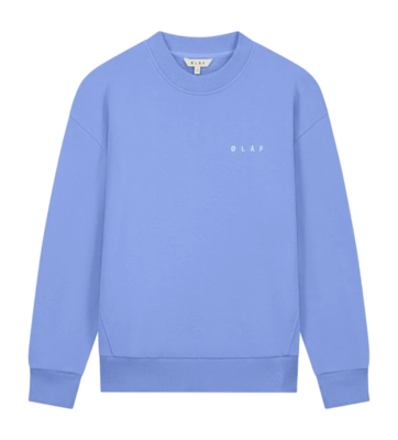 Pullover Olaf Hussein Spiral Face Crewneck Damen Sky Blue