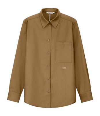 Bluse Olaf Hussein Drapey Shirt LS Damen Cinnamon Brown