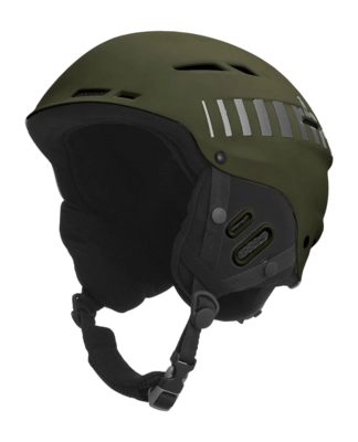 Casque de Ski RH+ Unisexe Rider Matt Dark Kaki / Shiny Grey Faded To Black