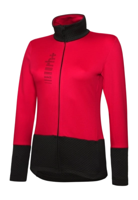 Ski-Sweatjacke RH+ Vega Jersey Damen Red / Black