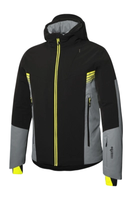 Veste de Ski RH+ Homme Adler Black / Rock / Acid Green
