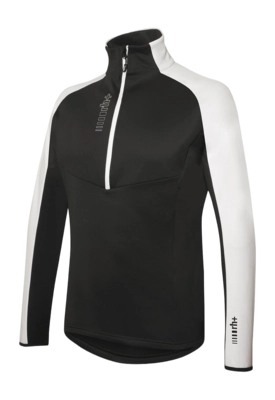 Pull de Ski RH+ Homme Kyril Demi-Zip Jersey Black / White