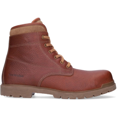 Veiligheidsschoen FootFellas Heren Veterboot Liam Rood Bruin