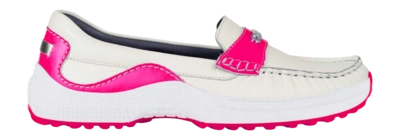 Mocassins ZOO Adventure Femme Mia Blanc/Fuchsia