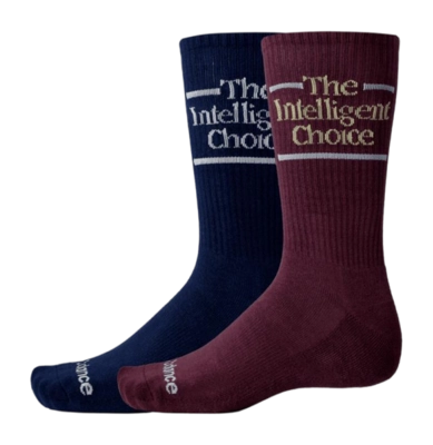 Socks New Balance Unisex Intelligent Choice Crew Assorted 2 (2 Pack)