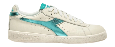 Sneakers Diadora Women Game L Low Waxed Metal Sky Blue Turquoise