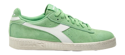 Diadora Unisex Game L Low Suede Waxed Weiß Pistachio Green