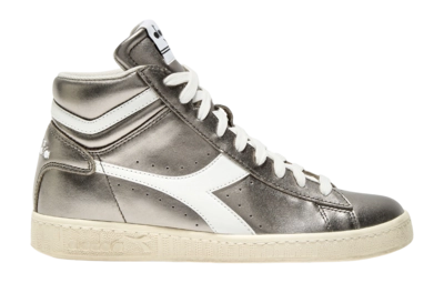 Diadora Women Game L High Metallic Silver Metalized