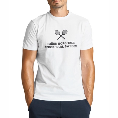 T-Shirt Björn Borg Tee Borg Sport Brilliant White Herren