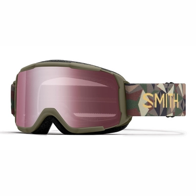 Masque de Ski Smith Enfants Daredevil Alder Geo Camo / Ignitor Mirror Antifog