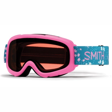 Masque de Ski Smith Kids Gambler Flamingo Ditsy Florals / RC36 Rose Copper Antifog