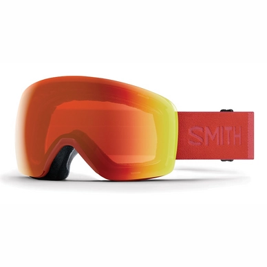 Masque de Ski Smith Skyline Clay Red / Chromapop Everyday Red Mirror