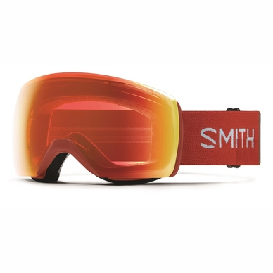 Masque de Ski Smith Skyline XL Clay Red Landscape / Chromapop Everyday Red Mirror