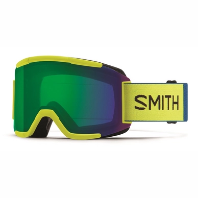 Masque de Ski Smith Squad Neon Yellow / Chromapop Everyday Green Mirror / Yellow