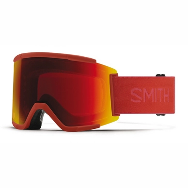 Masque de Ski Smith Squad XL Clay Red / Chromapop Sun Red Mirror / Storm Yellow Flash