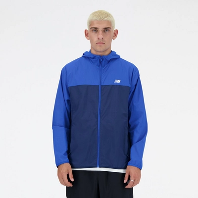 Jas New Balance Men Athletics Woven Jacket Blue Oasis