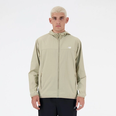 Jas New Balance Men Athletics Woven Jacket Stoneware