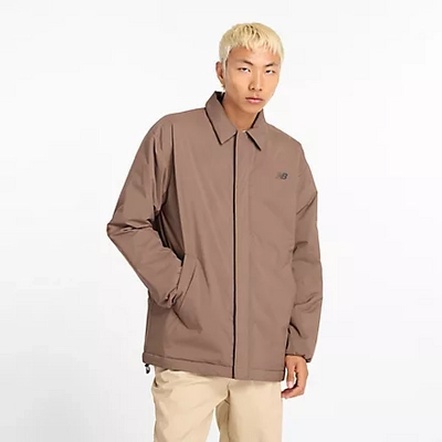 Jacke New Balance Coaches Jacket Herren Dark Mushroom