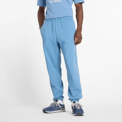 Trainingsbroek New Balance Men Athletics French Terry Jogger Heron Blue