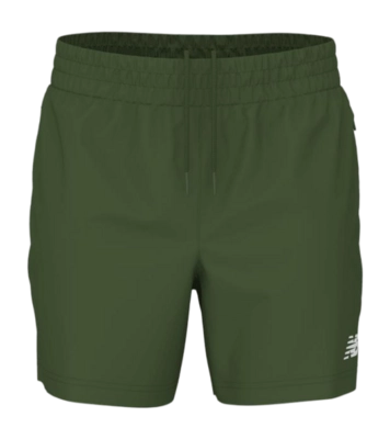 Korte Broek New Balance Men Athletics Stretch Woven Short 5 Dark Alpine Green