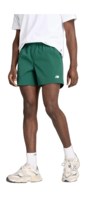 Korte Broek New Balance Men Athletics Stretch Woven Short 5 Nightwatch Green