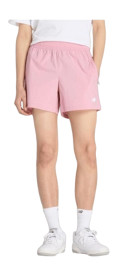 Korte Broek New Balance Men Athletics Stretch Woven Short 5 Pink Taffy