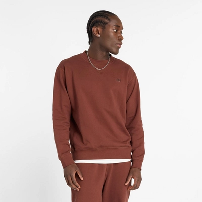 Pull New Balance Men Athletics French Terry Crew Rich Oak