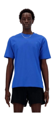 T-Shirt New Balance Men Athletics Cotton Blue Oasis