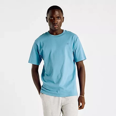 T-Shirt New Balance Men Athletics Cotton Heron Blue