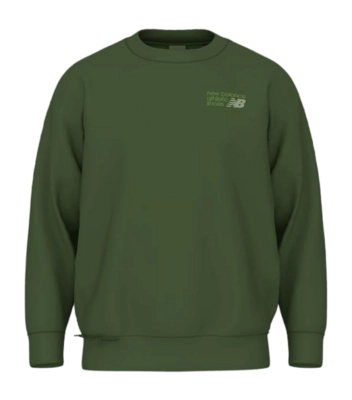 Trui New Balance Men Athletics Premium Logo Crew Dark Alpine Green