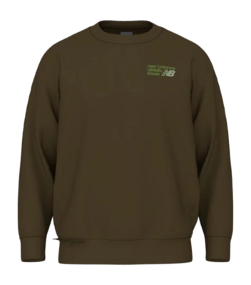 Trui New Balance Men Athletics Premium Logo Crew Woodland