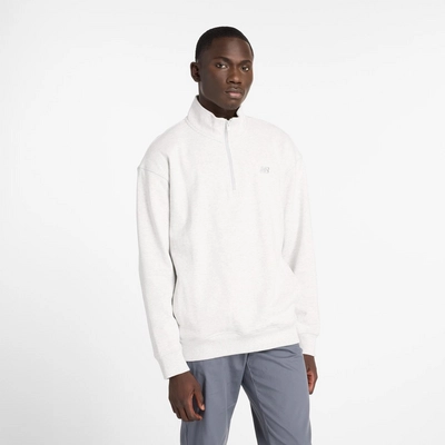 Pull New Balance Men Athletics Fleece 1/2 Zip Ash Heather