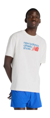 T-Shirt New Balance Men Athletics Premium Chest Logo Sea Salt