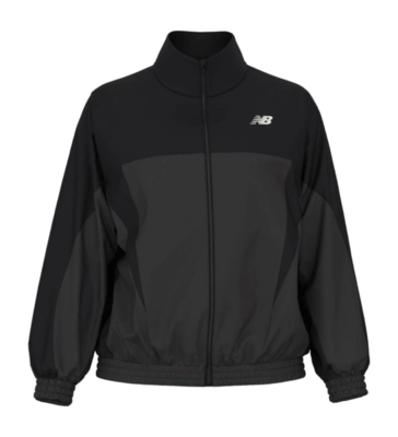 Jas New Balance Women Color Blocked Woven Jacket Black