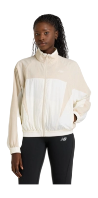 Jas New Balance Women Color Blocked Woven Jacket Sea Salt