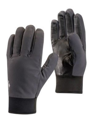 Gloves Black Diamond Unisex Midweight Softshell Gloves Smoke