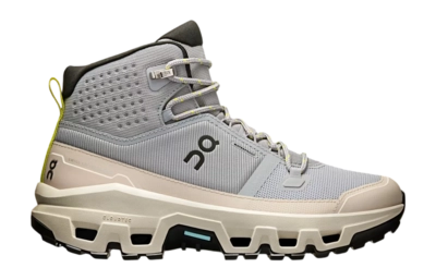 Wanderschuhe On Running Cloudrock Mid WP Damen Alloy / Ice