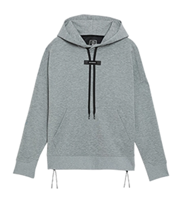 Hoodie On Running Women Grey
