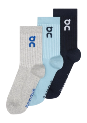 Hardloopsok On Running Unisex Logo High Wash Navy (3 Pack)