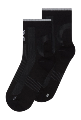 Laufsocken On Running Unisex Performance Run Mid Black Eclipse