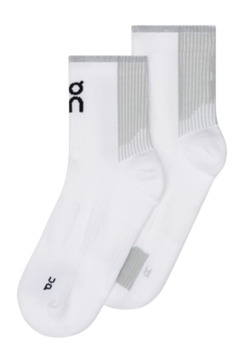 Chaussettes On Running Unisexe Performance Run Mid White Glacier